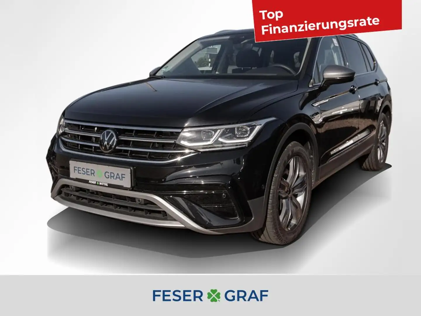 Volkswagen Tiguan Allspace 2.0 TDI Elegance 4Motion 7Sitze/AHK/Matrix/Pano Schwarz - 1