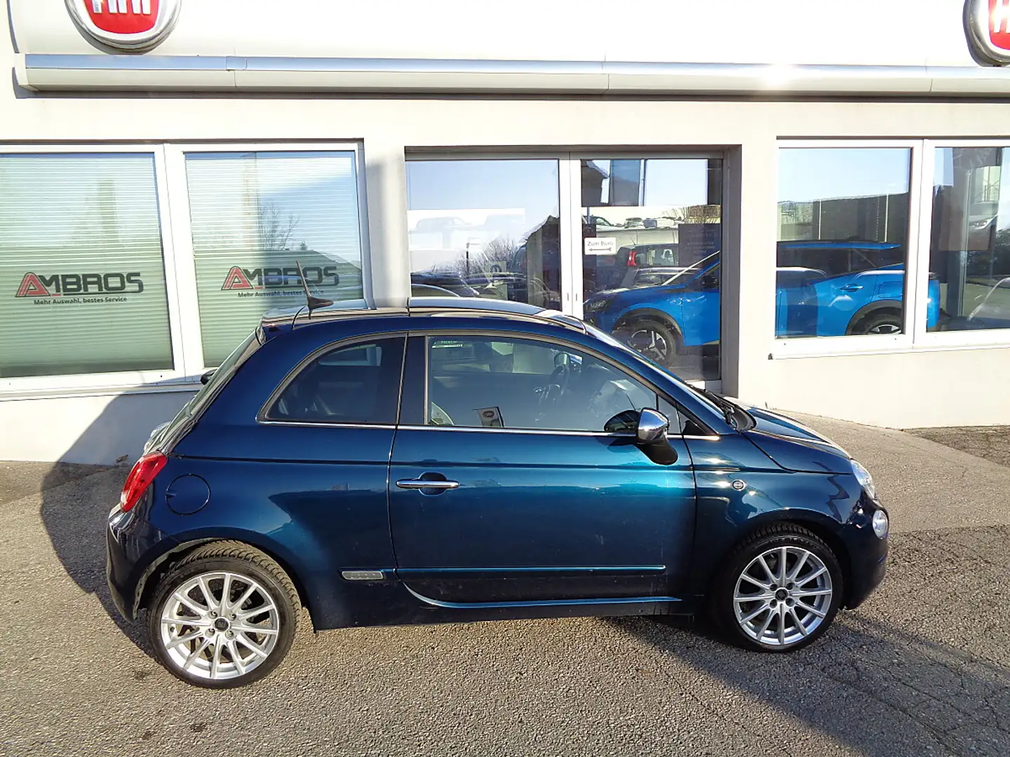 Fiat 500 ECO 1,2 69 Lounge Bleu - 2