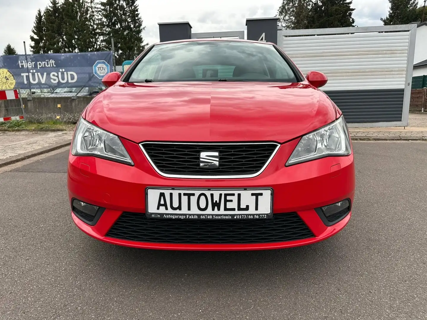 SEAT Ibiza SC i-Tech 1.2 Teilleder Klimaautomatik Rot - 2