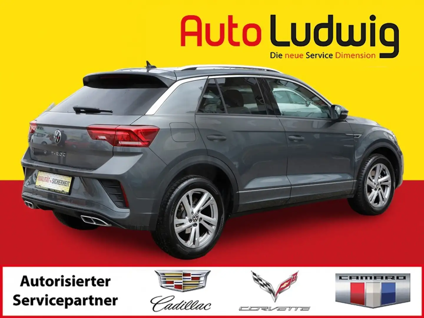 Volkswagen T-Roc 2,0 TDI R- LINE*DIGI COCKPIT*APP CONNECT*LED*SH... Grau - 2