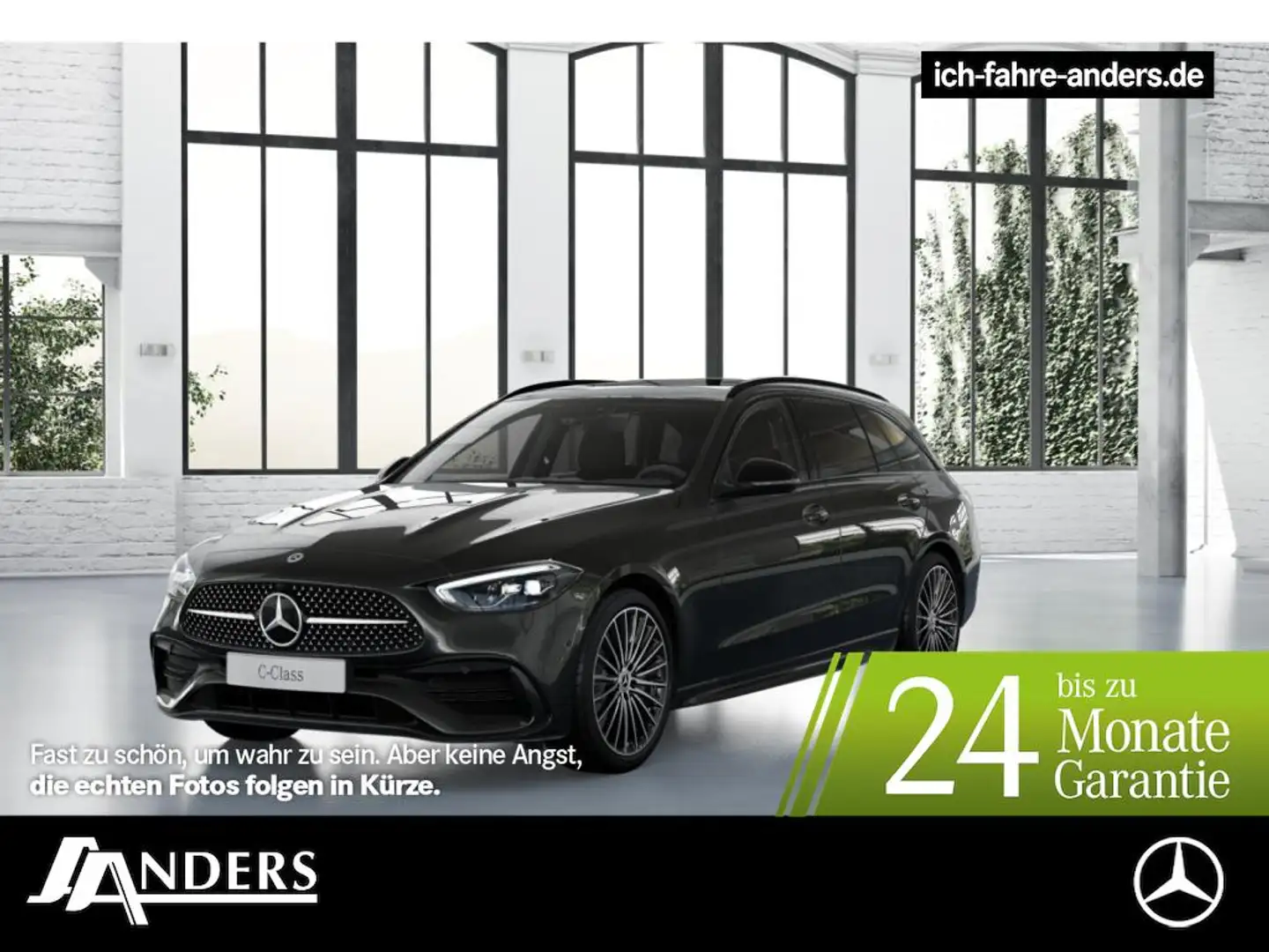 Mercedes-Benz C 220 d T +AMG+Pano+AHK+SHZ+KeyLess+PDC+Night Grau - 1