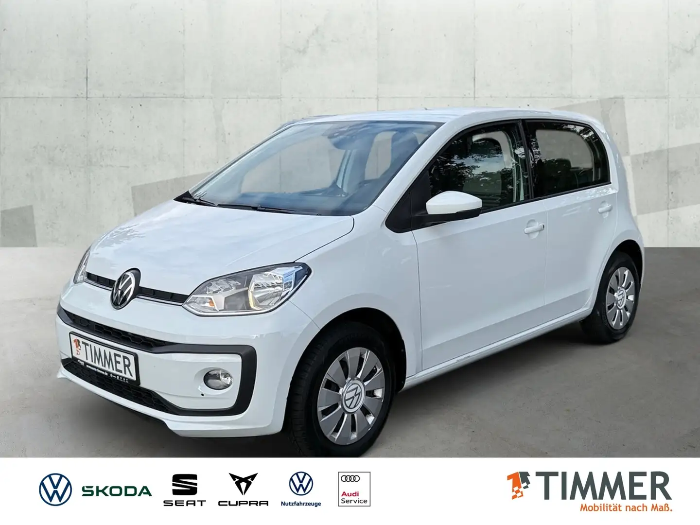 Volkswagen up! 1.0 MOVE! *4-TÜR *KLIMA *SHZ *DAB+ *TELEFON * Weiß - 1