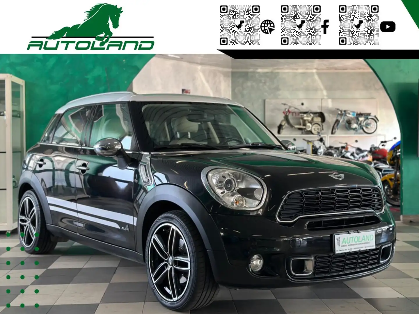 MINI Cooper SD Countryman SD 2.0 143cv All4 Pelle Beige Finanziabile Negro - 2