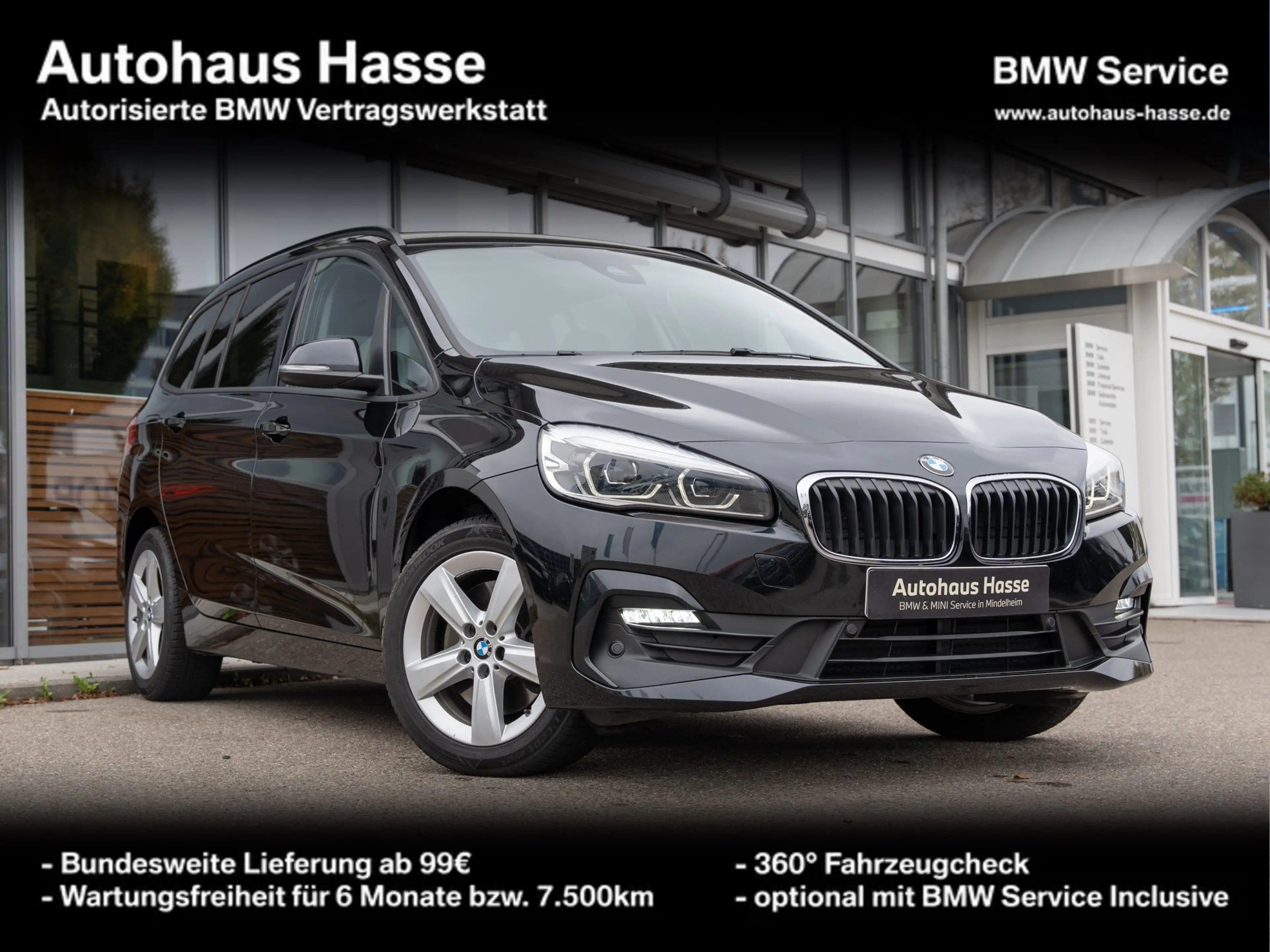 BMW 218 d Gran Tourer 7-Sitz LED 2-ZKlima SitzHZ