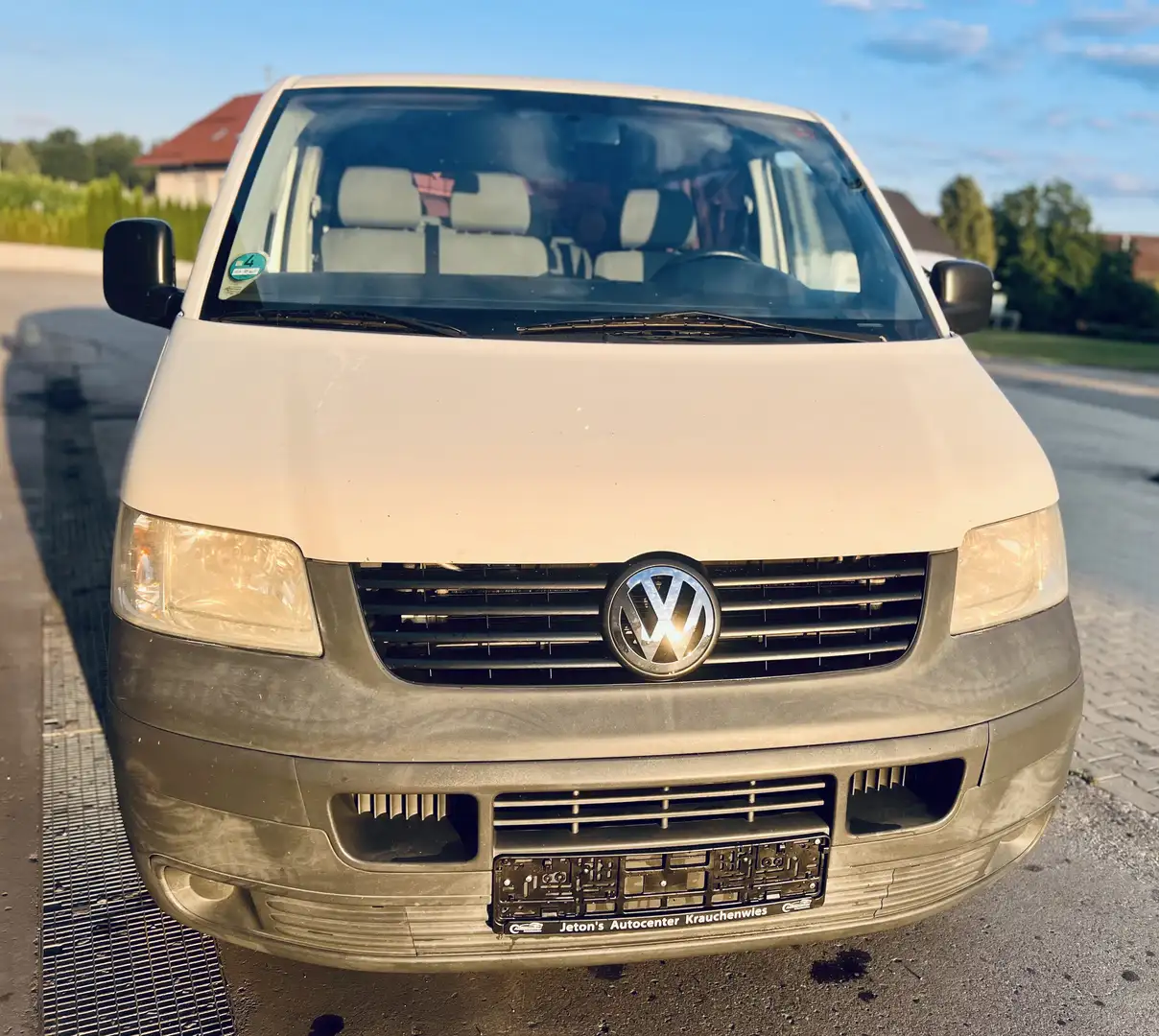 Volkswagen T5 Kombi Caravelle, TÜV NEU, AHK Blanc - 2