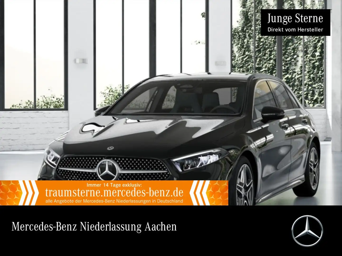 Mercedes-Benz A 200 AMG+LED+KAMERA+TOTW+KEYLESS+7G Schwarz - 1