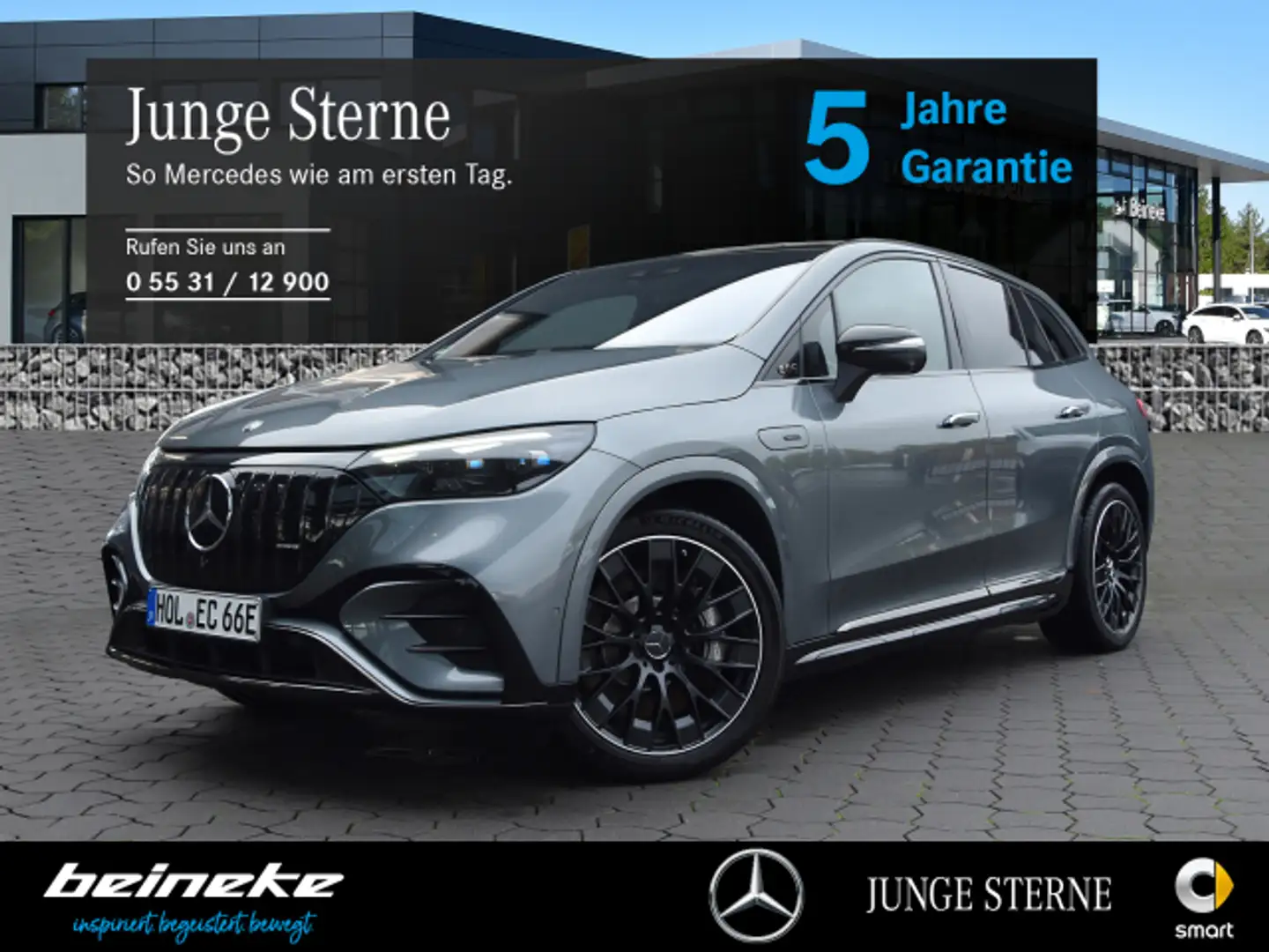 Mercedes-Benz EQE SUV EQE 43 AMG 4M SUV Hyper 21'' AHK Pano Distr Burm Grau - 1