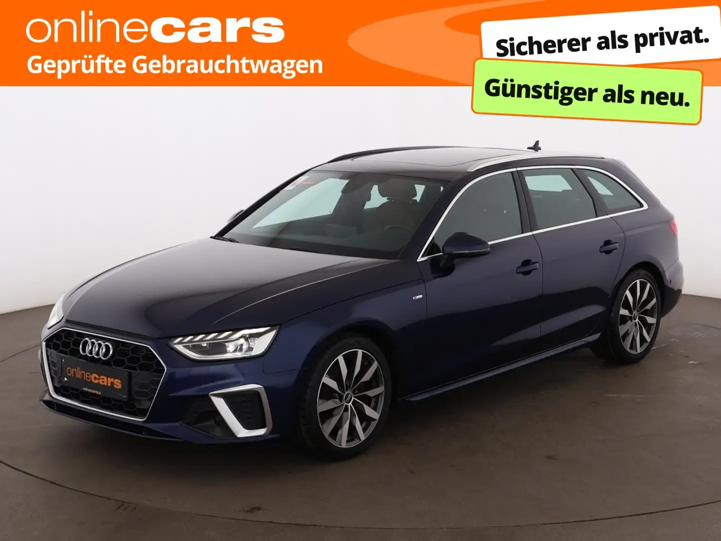 Audi A4 Avant 35 TDI S-Line Aut LED SKY AHK RADAR NAVI Blau - 1