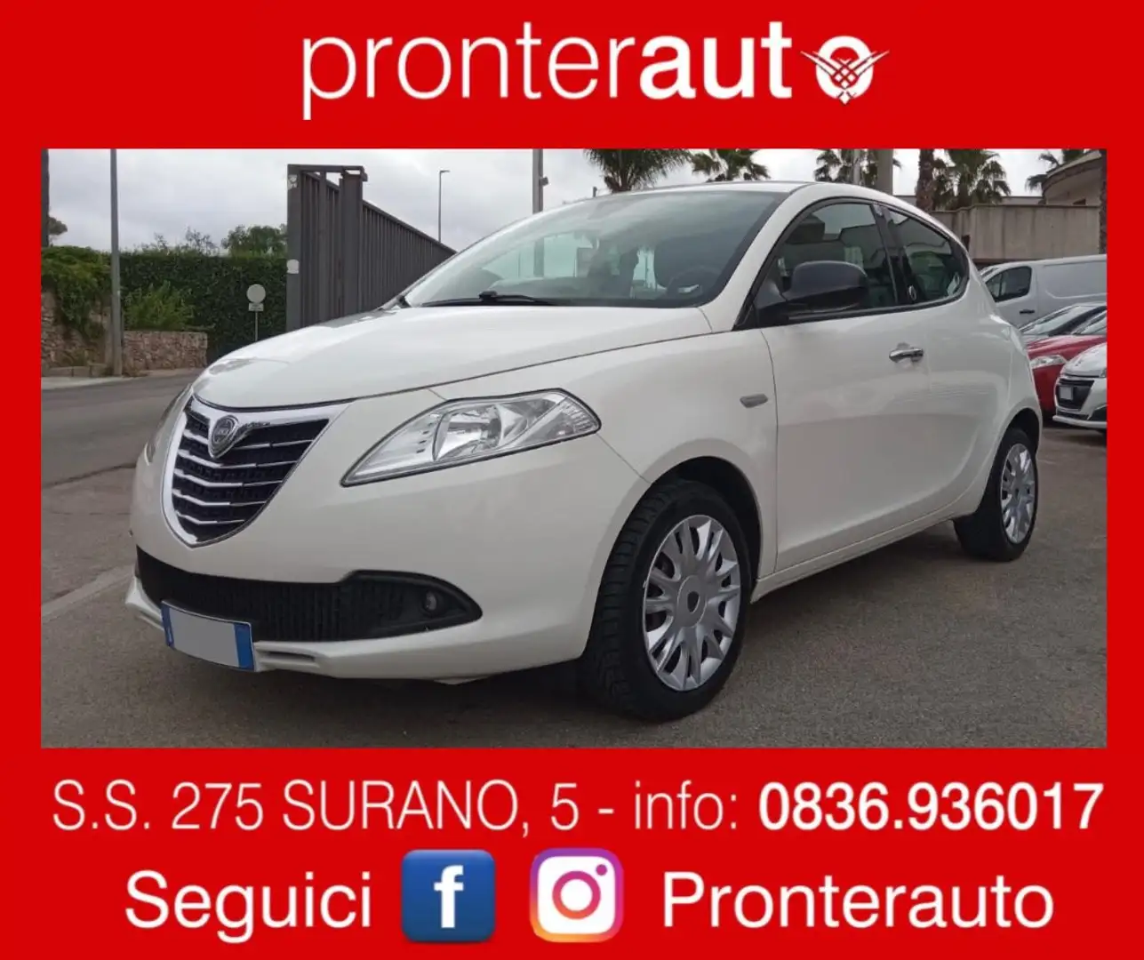 Lancia Ypsilon 1.2 Ecochic Gpl Rinnovato fino al 2033 Bianco - 1