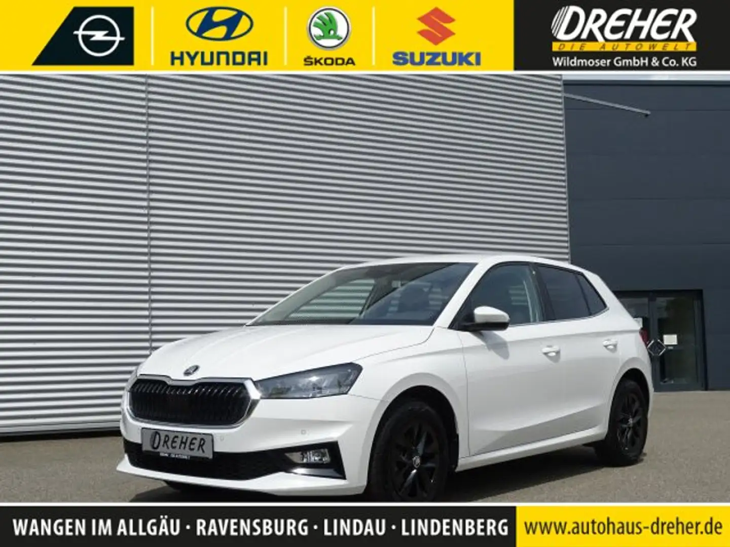 Skoda Fabia Fabia 1.0 TSI Selection Autom./LED/DAB/PDC Klima Weiß - 1