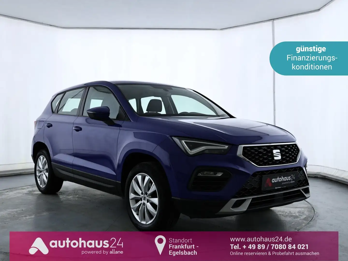 SEAT Ateca 1.5 TSI ACT Style AHK|Carplay|LED|USB Bleu - 1