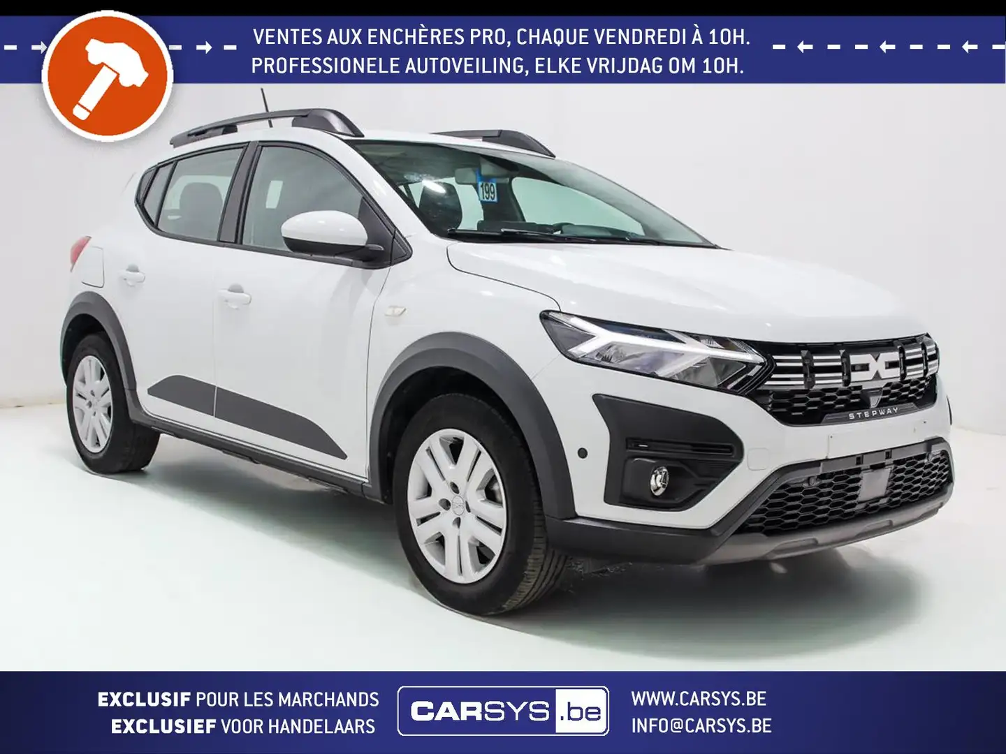 Dacia Sandero 1.0 - ECO-G - 100 - STEPWAY LED - ATTELAGE - CA... Blanc - 1