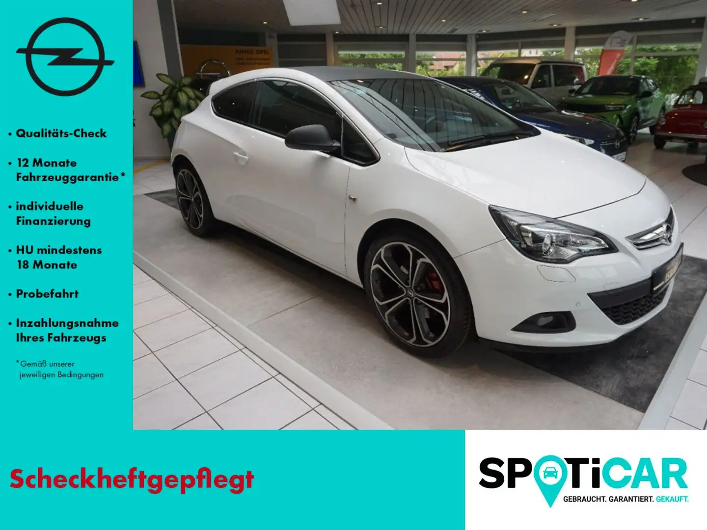 Opel Astra J GTC Basis BI-XENON, SITZHEIZUNG, 2x PDC Bianco - 1