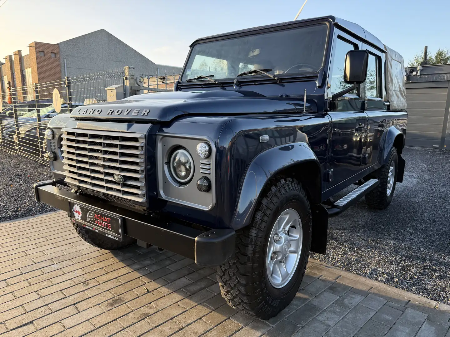 Land Rover Defender 2.4Crew Cab-110🔝117.242 km🔝Utilitaire Bleu - 1