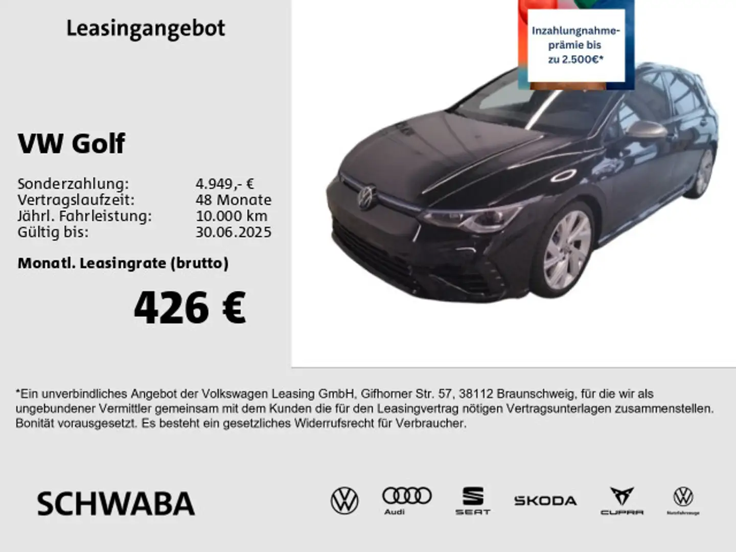 Volkswagen Golf VIII R 2.0TSI 4M R-Perf.-Abgasanlage*8-fach Noir - 1