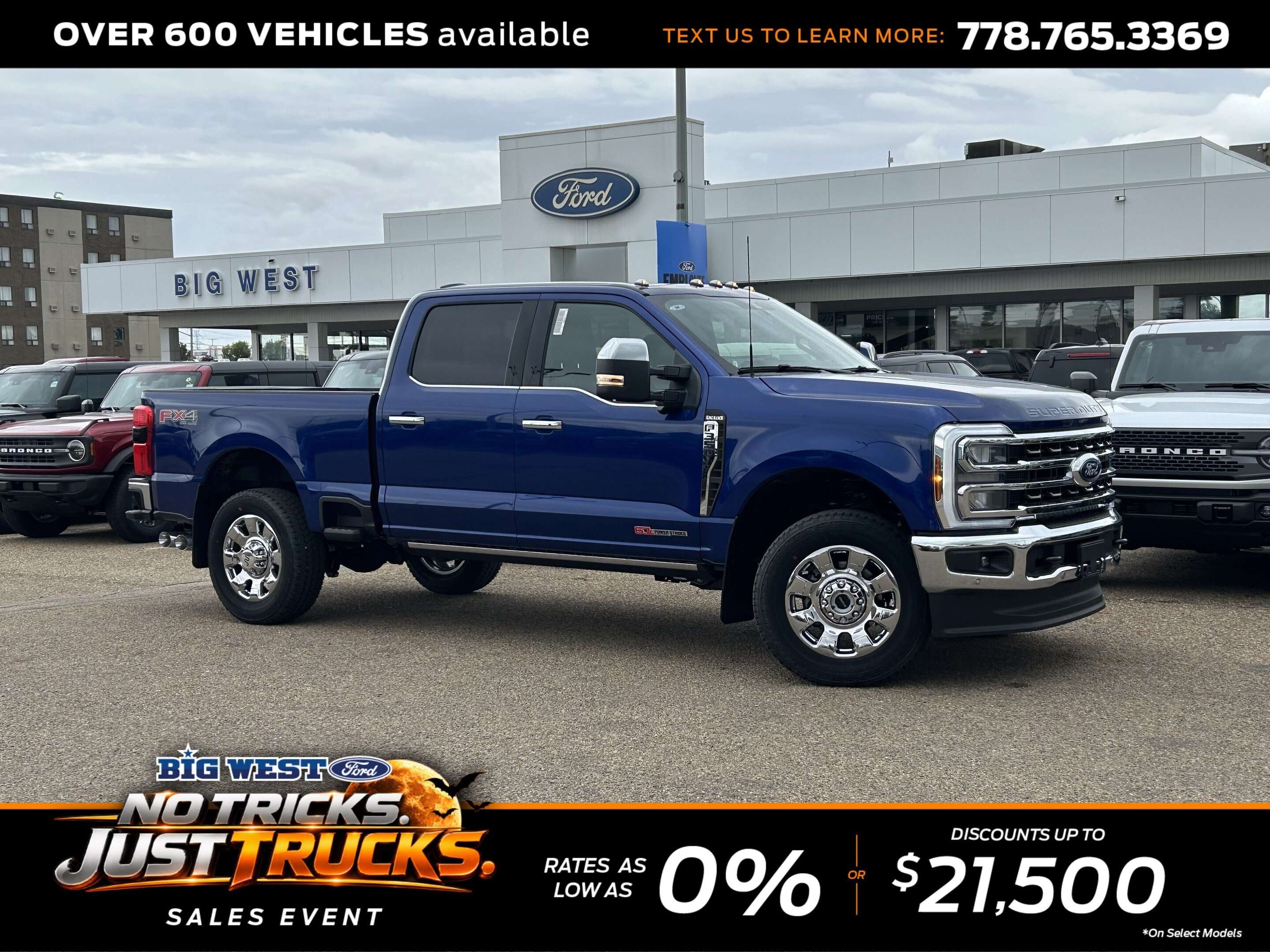 Blue 2026 Ford F-350 Super Duty Pickup Truck Four-Wheel Drive Automatic