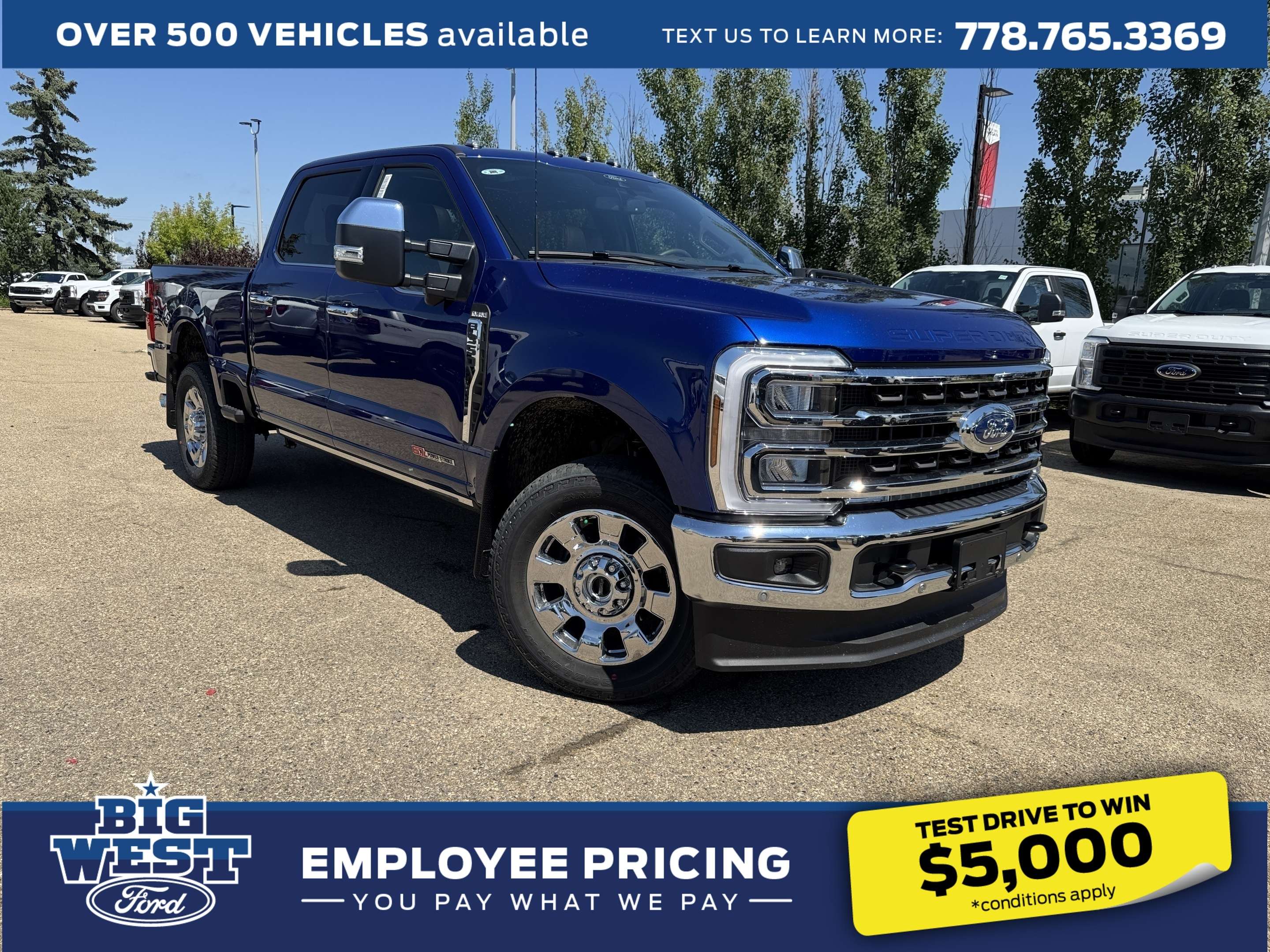 Blue 2026 Ford F-350 Super Duty Pickup Truck Four-Wheel Drive Automatic