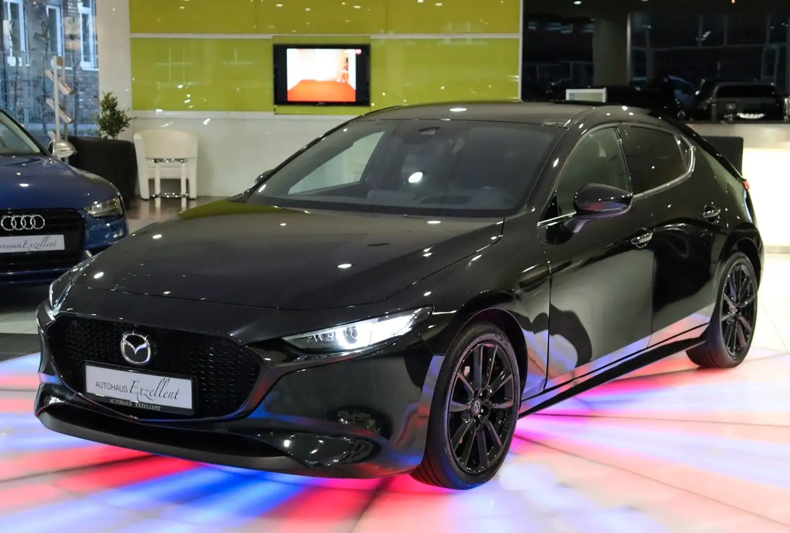 Mazda 3 Lim.Selection Automatik*LEDER*NAVI*SHZ*PDC*LED Schwarz - 1