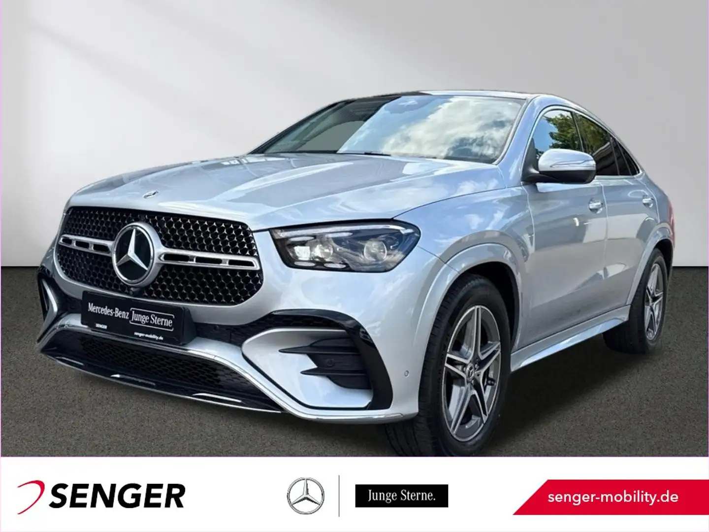 Mercedes-Benz GLE 450 d 4M Coupé AMG Mutibeam Pano AHK 360°-K. Silber - 1
