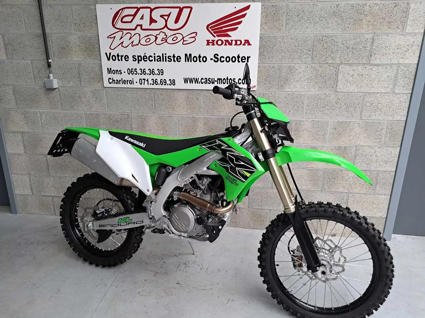 Kawasaki KXE 450 enduro Vert - 1