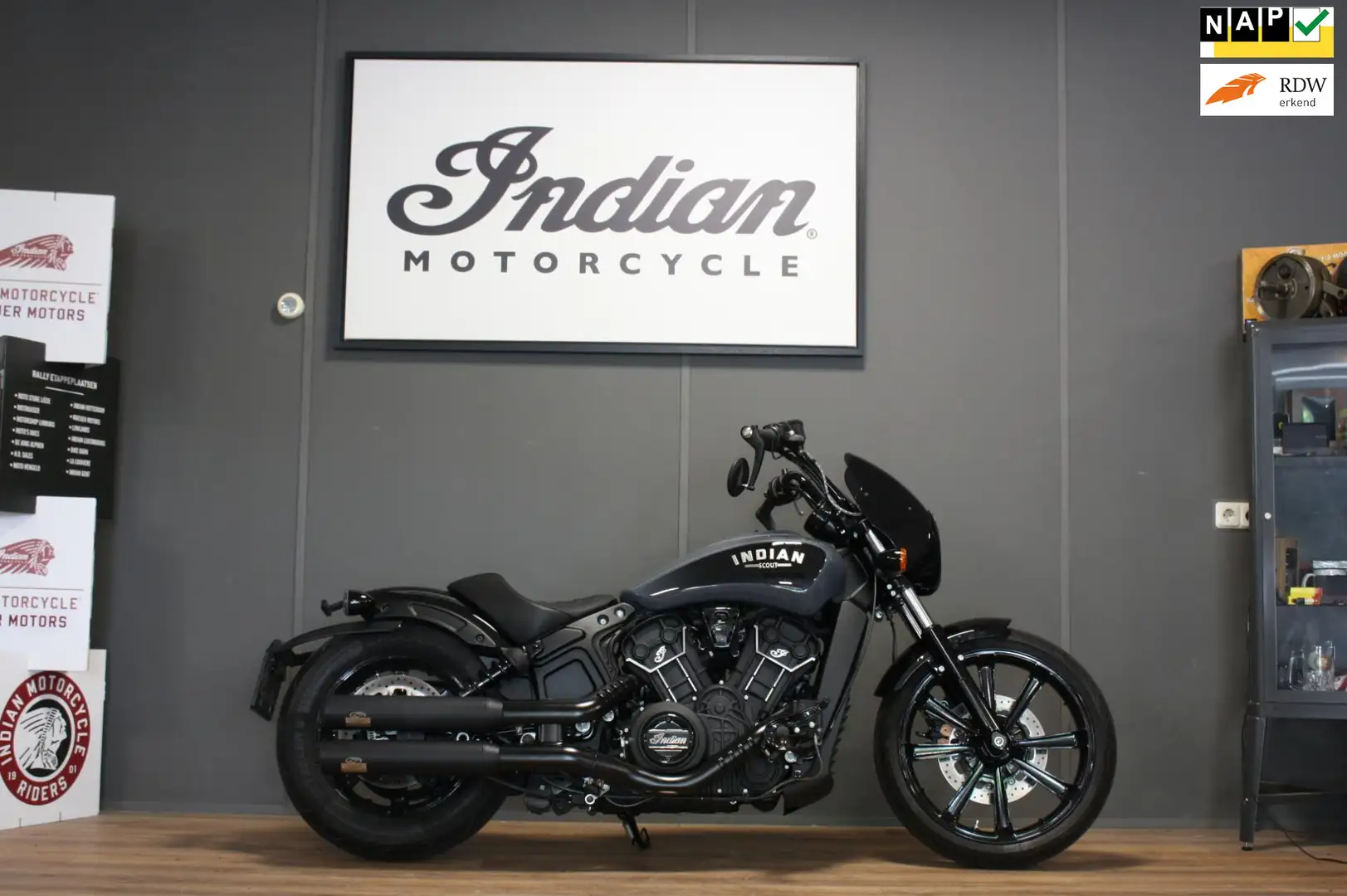 Indian Scout Chopper 69 Rogue , Inruil mogelijk , 24 maanden ga Gris - 1