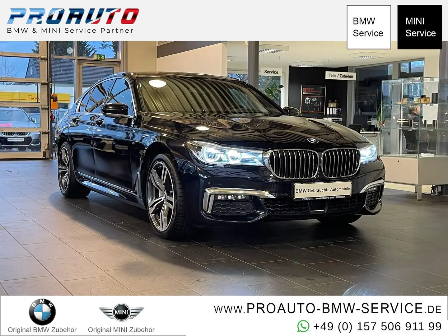 BMW 730 d xDrive M-Sport/HUD/GSD/20Alu/Laser/360° Zwart - 1