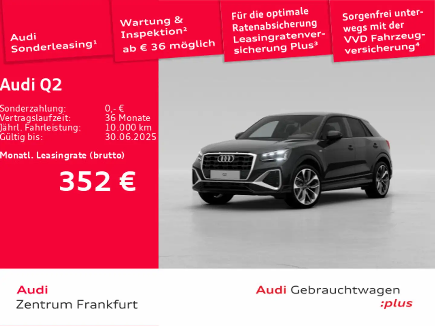 Audi Q2 30 TFSI S line MatrixLED AHK DAB Schwarz - 1