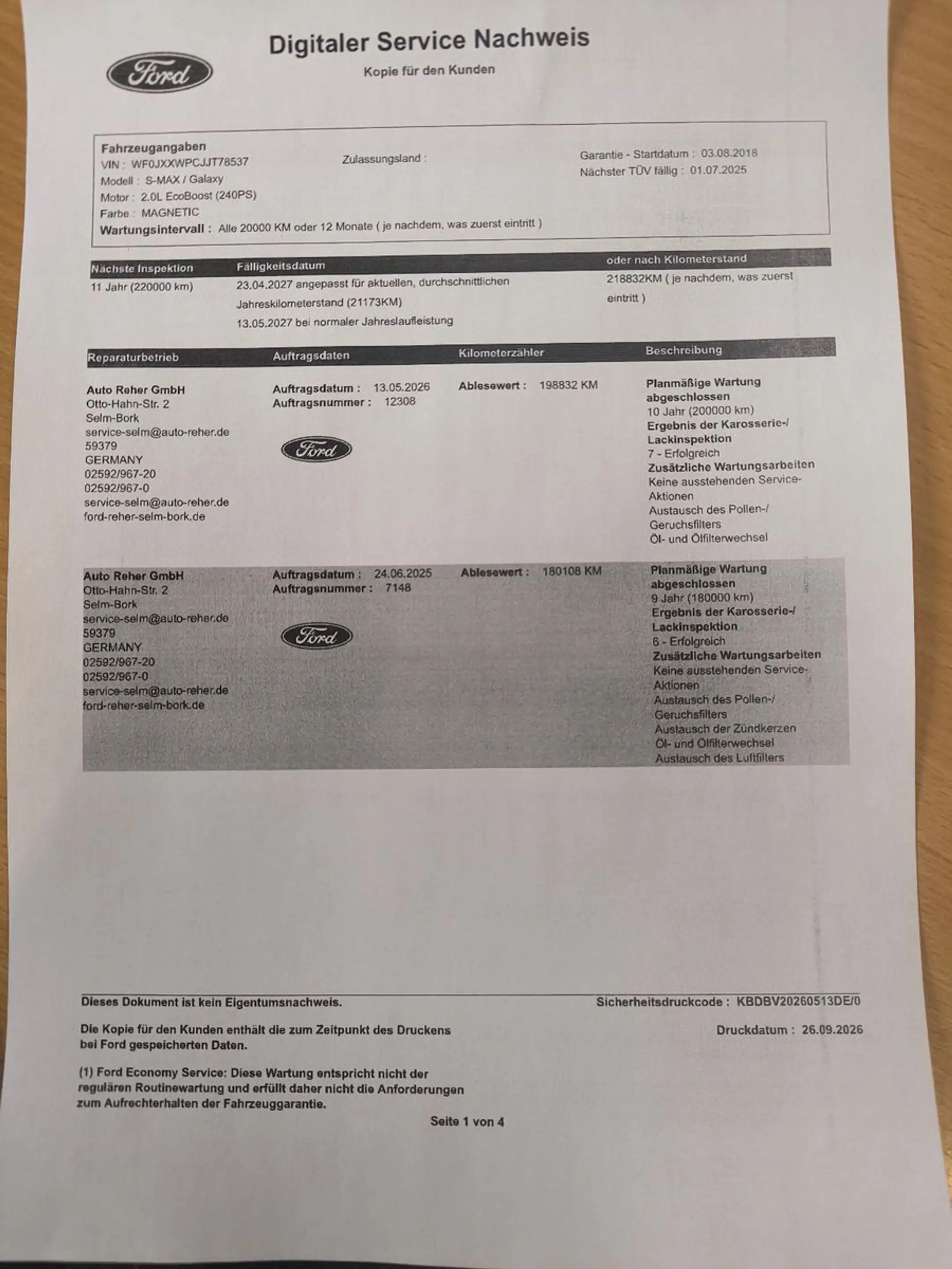 Ford S-Max S-MAX Titanium Automatik Scheckheft/1Hd — photo 13