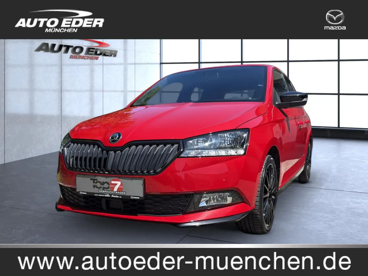 Skoda Fabia Monte Carlo Bluetooth LED Klima Einparkhilfe Rot - 1
