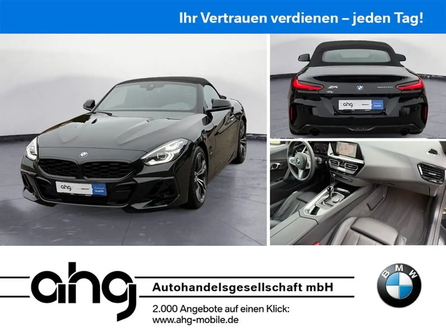 BMW Z4 sDrive20i Cabrio M Sport Navi Klima Leder PDC Schwarz - 1