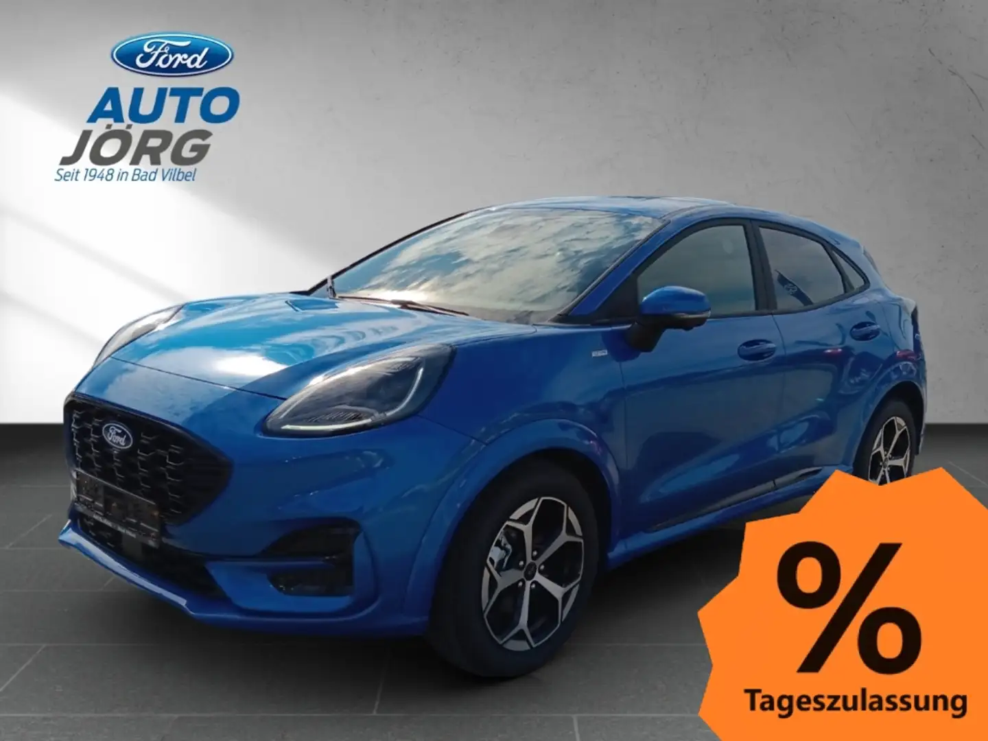Ford Puma ST-Line 1.0 EcoBoost Mild Hybrid EU6d Blau - 1