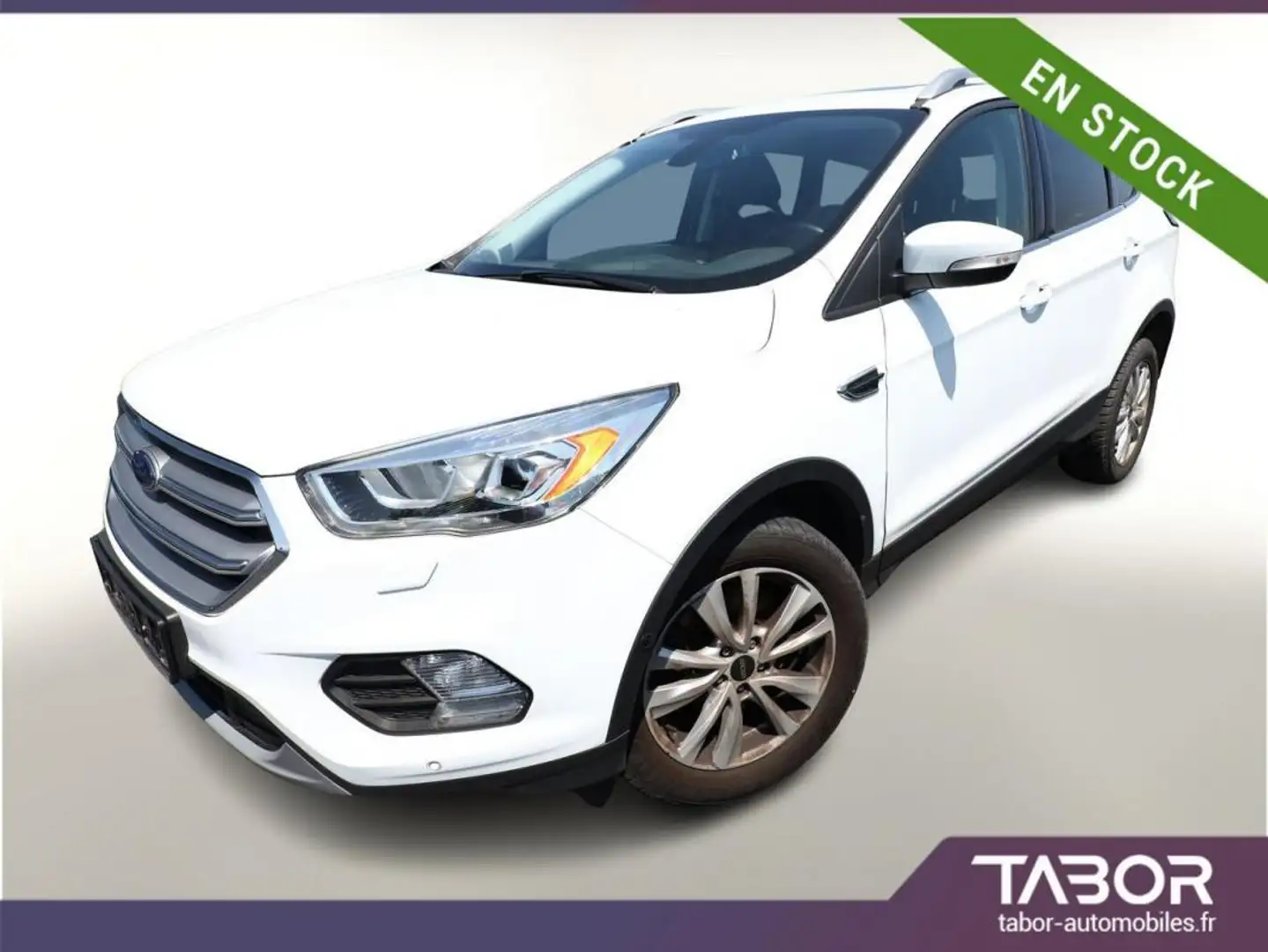 Ford Kuga 2.0 TDCi 150 Titanium Pano GPS radars Blanc - 1