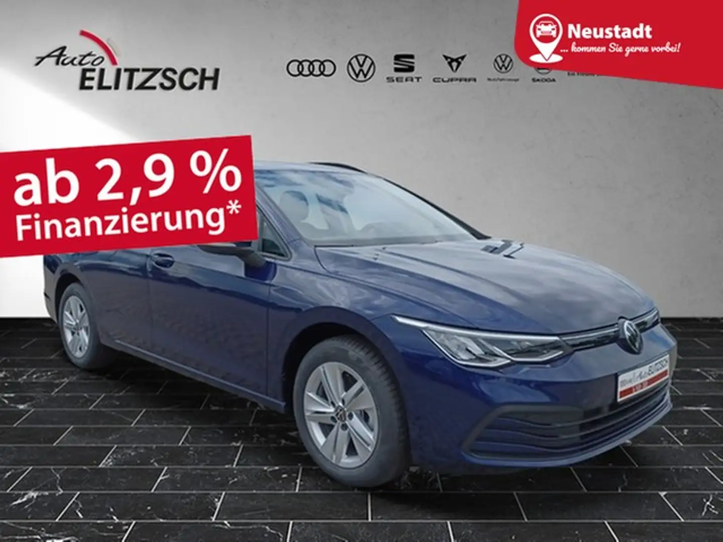 Volkswagen Golf VIII Variant TSI LED Navi AID ACC PDC SH LM Blau - 1