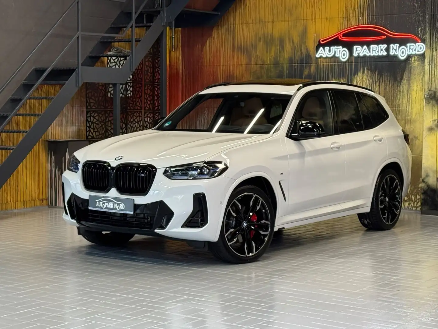 BMW X3 M i~PANO~KAMERA 360~HEAD-UP~LASER~ALU 21~H&K Blanc - 1