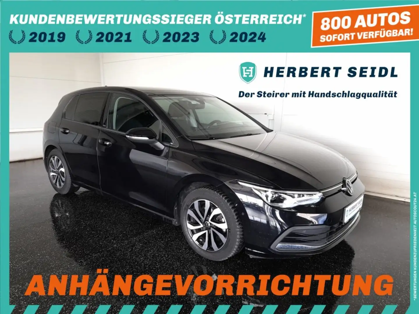 Volkswagen Golf VIII ACTIVE 2,0 TDI DSG *SKY / MATRIX-LED / HEAD-UP / VIRTUELL PRO / NAVI / AHV & KAMERA / ACC / KEYLESS* Schwarz - 1