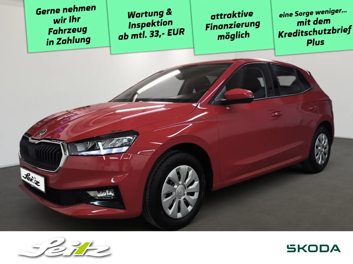 Skoda Fabia 1.0 MPI Selection *LED*PDC*SITZH* Rouge - 1