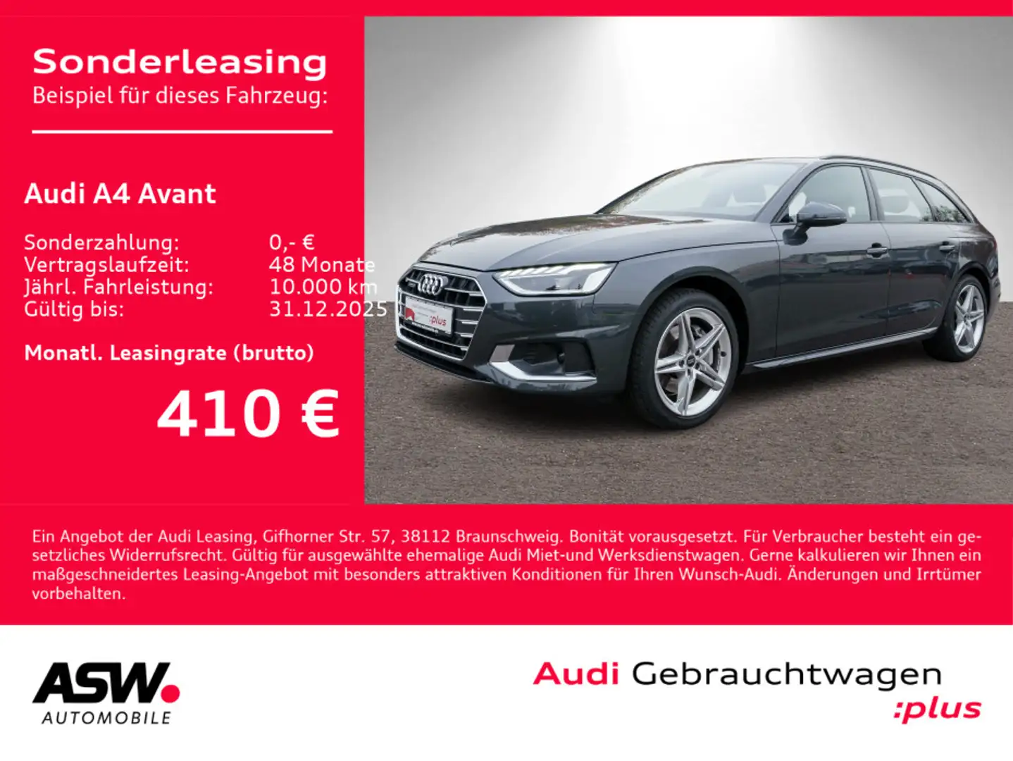 Audi A4 advanced 40TDI quattro Navi LED Pano AC Grau - 1