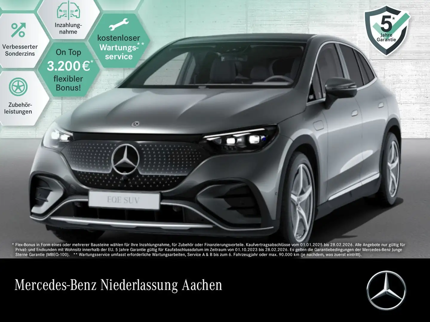Mercedes-Benz EQE SUV EQE 300 AMG+PANO+360+BURMESTER+KEYLESS Grau - 1