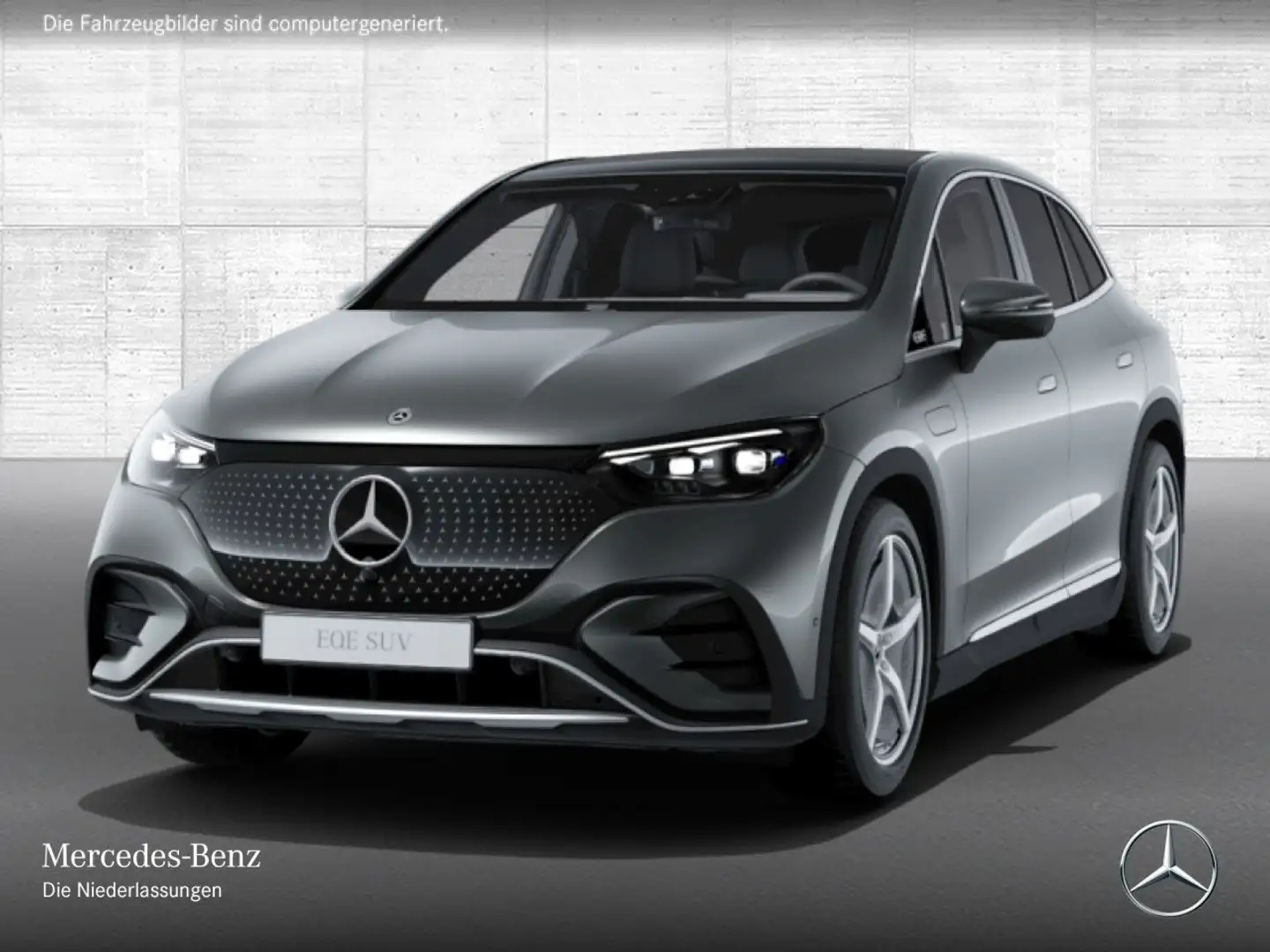 Mercedes-Benz EQE SUV EQE 300 AMG+PANO+360+BURMESTER+KEYLESS Grau - 2