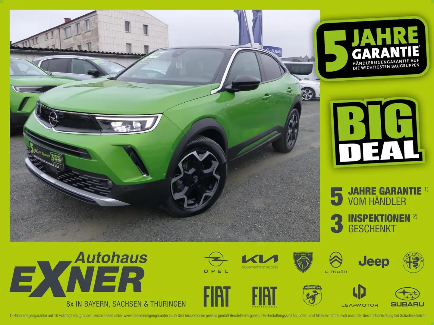 Opel Mokka 1.2 Turbo ULTIMATE ACC+Alcantara+LED+Navi Grün - 1