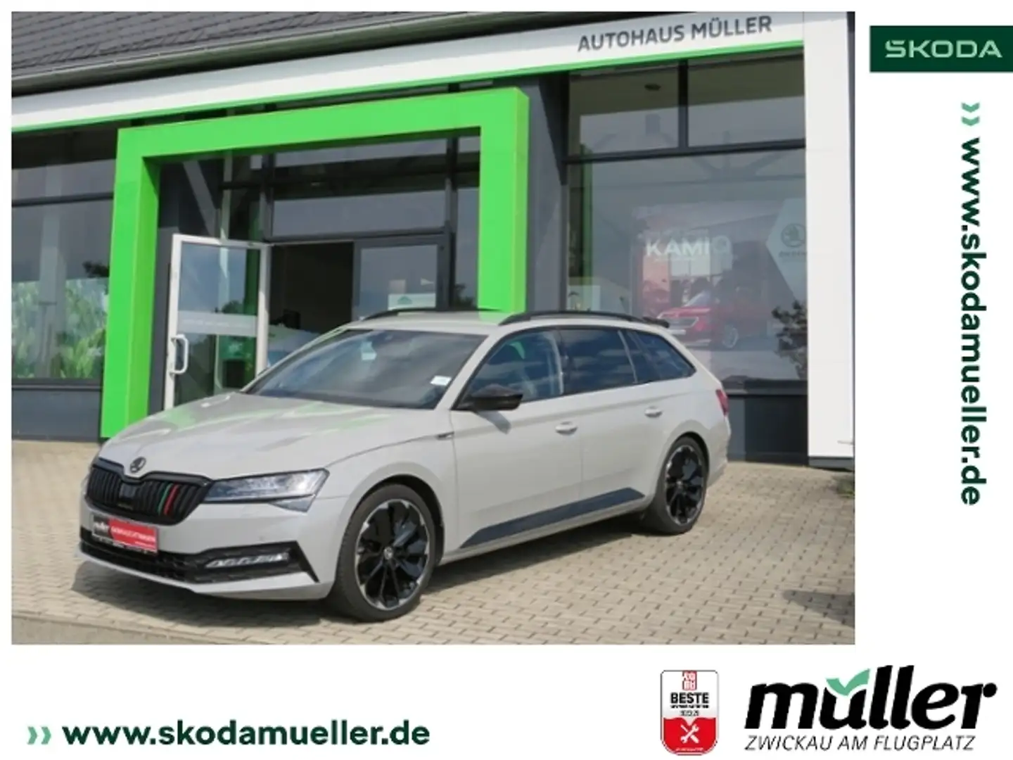 Skoda Superb Combi Sportline 2.0TDI 147kW AHK RFK StHZ Grey - 1