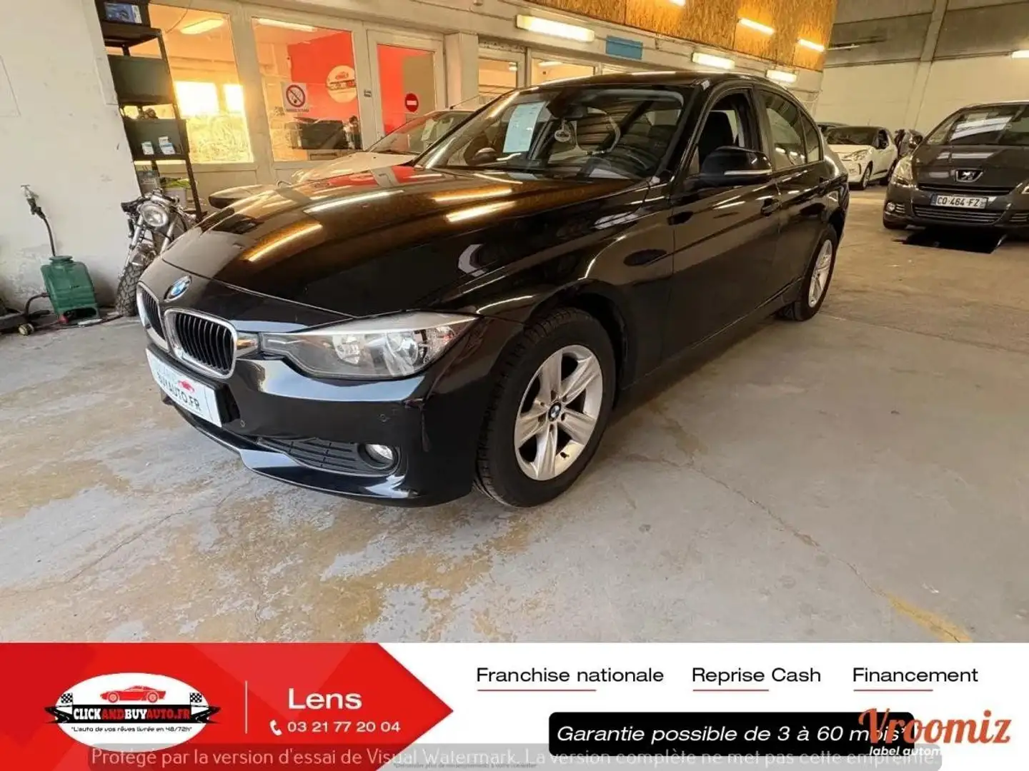 BMW 318 318d 143CHV // CAMERA DE RECUL / BLUETOOTH / GPS / REGULATEUR DE VITESSE Schwarz - 1