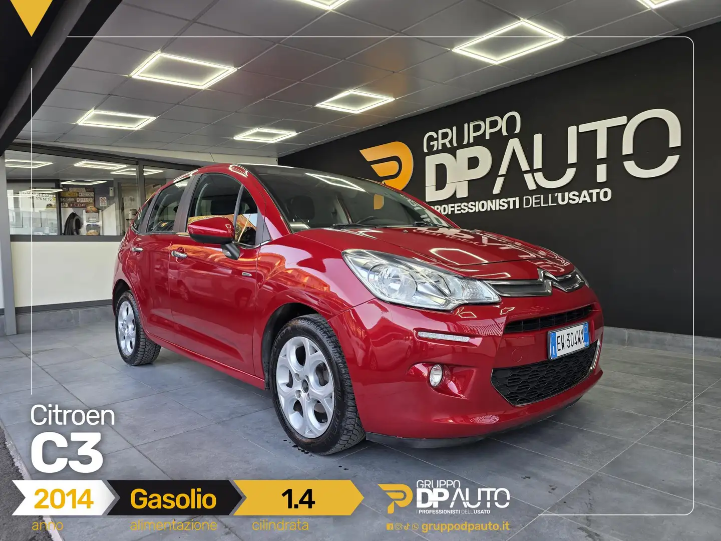 Citroen C3 1.4 hdi Exclusive 70cv FL Rouge - 1
