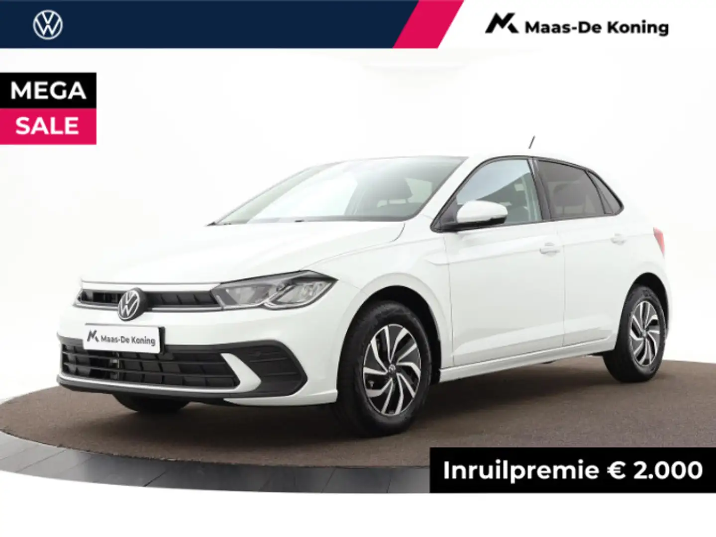 Volkswagen Polo Life Edition 1.0 TSI 95 pk 7 versn. DSG Private le Wit - 1