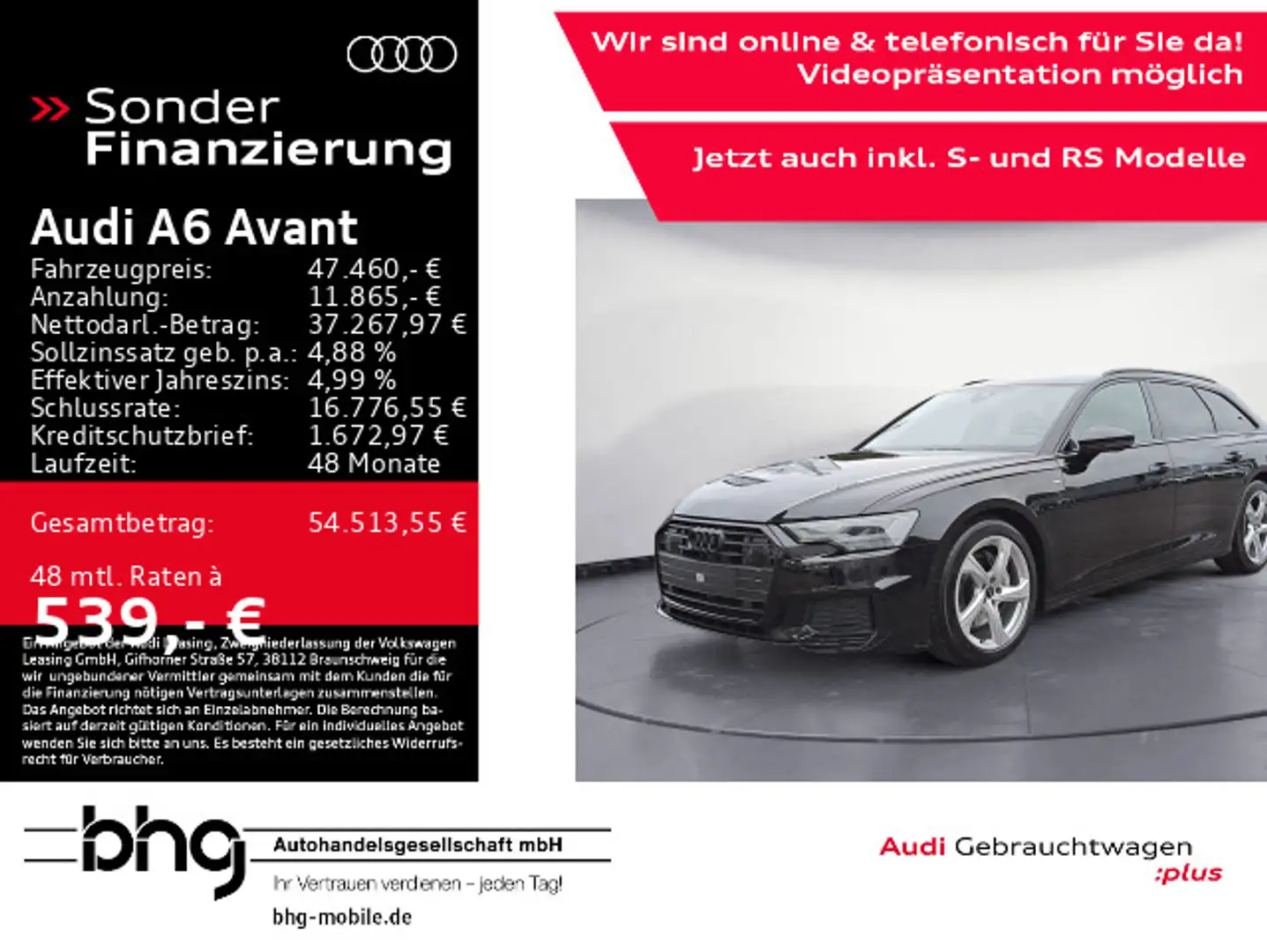 Audi A6 sport 50 TDI quattro Noir - 1