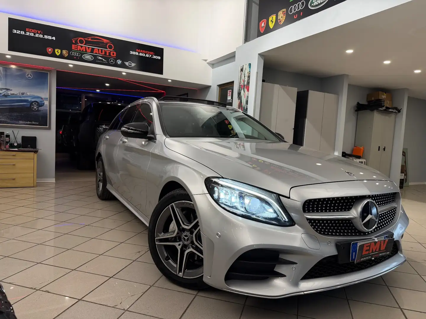Mercedes-Benz C 220 C 220 d S.W. 4Matic Auto Premium Silber - 1