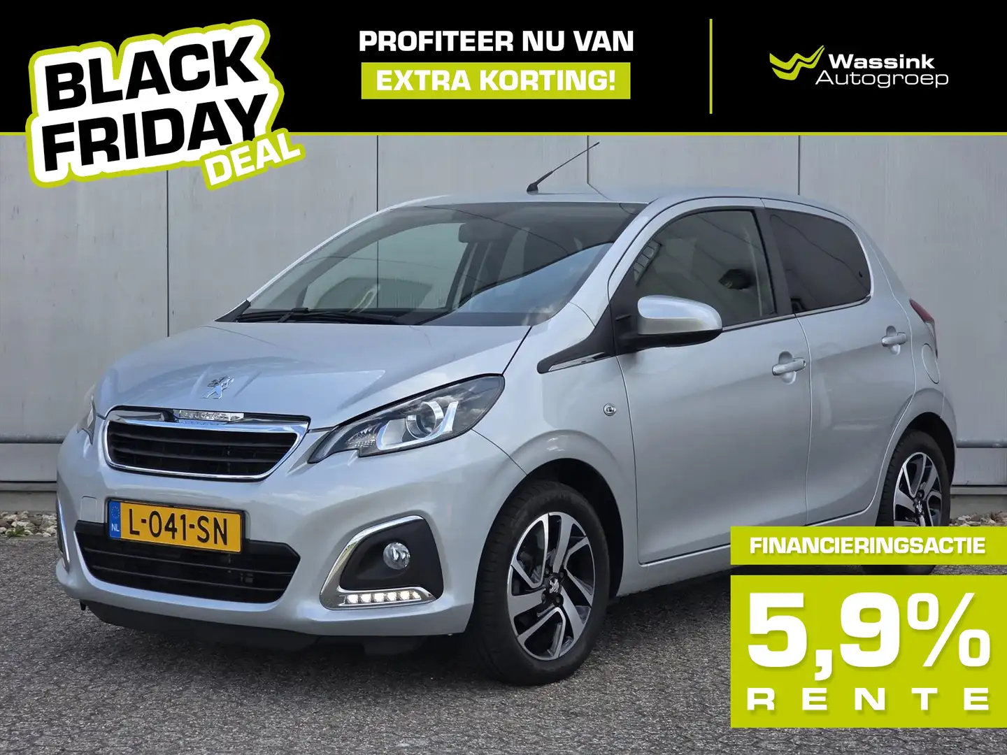 Peugeot 108 I BLACK FRIDAY DEAL I Allure 5-deurs 72pk | Apple Gris - 1