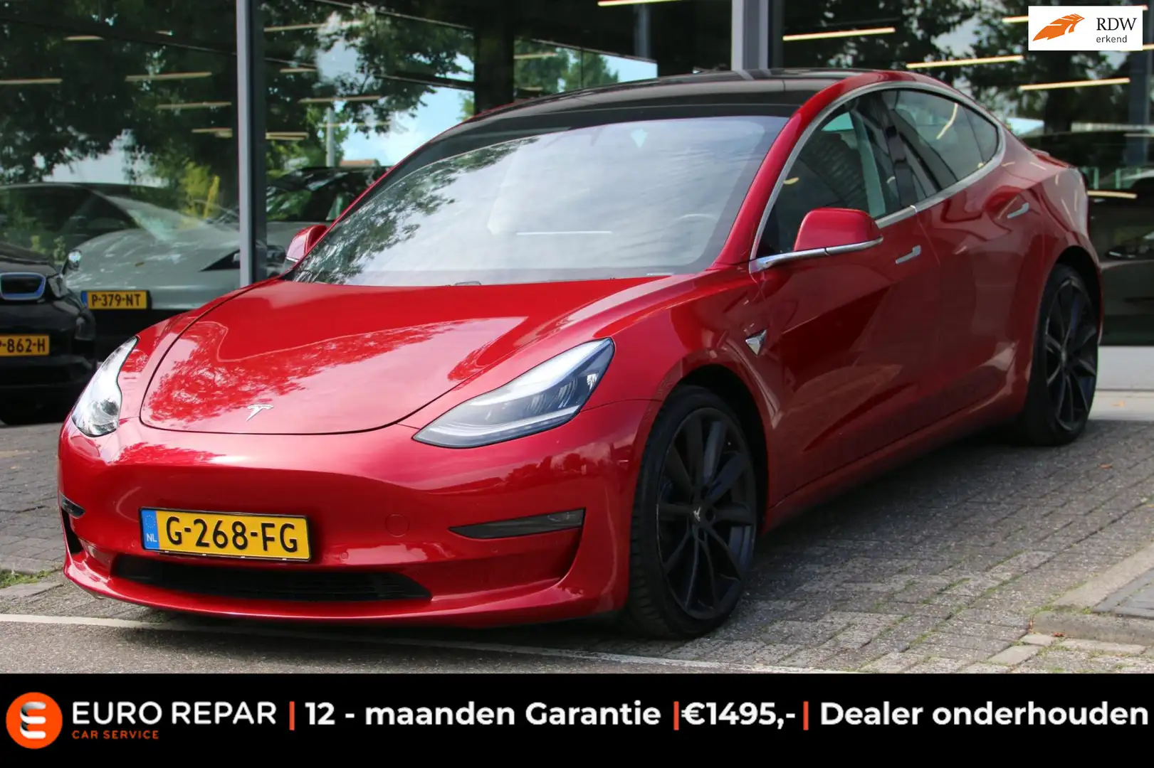 Tesla Model 3 Long Range AWD 75 kWh Червоний - 1