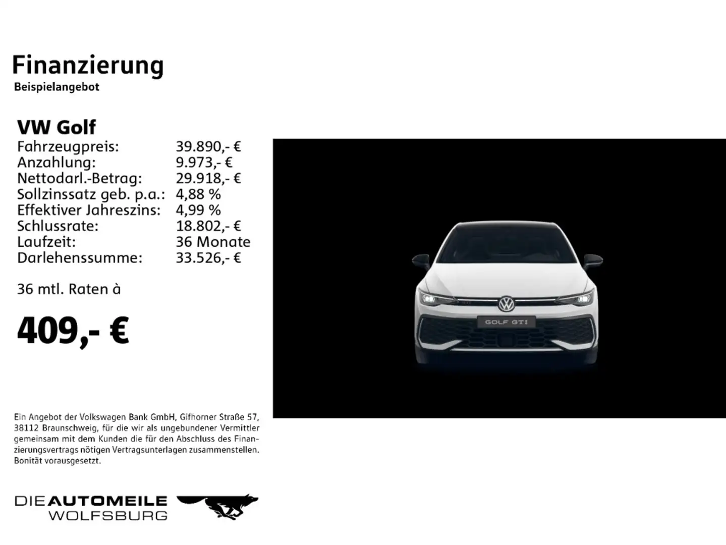 Volkswagen Golf GTI Golf VIII 2.0 TSI OPF DSG GTI Weiß - 2
