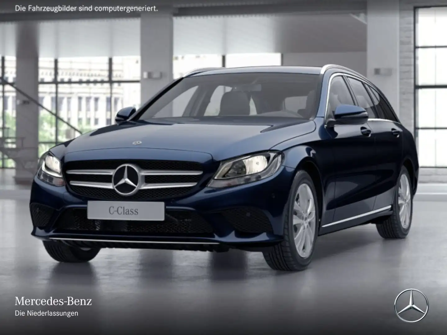 Mercedes-Benz C 220 d T AVANTG+KAMERA+SPUR+TOTW+KEYLESS+9G Bleu - 2